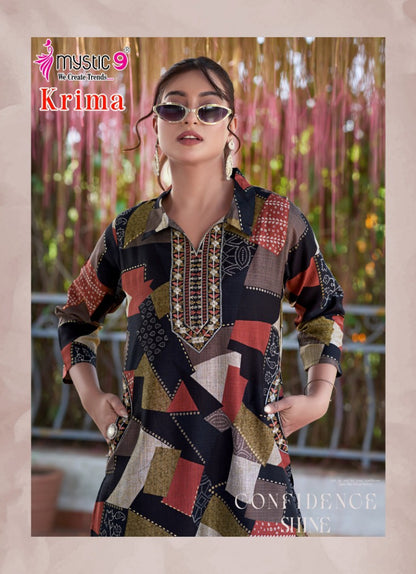 Krima Vol 1 Mystic 9 Vertican Co Ord Set Exporter India