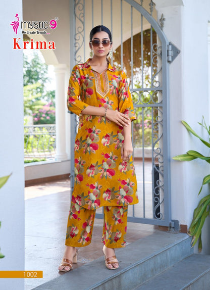 Krima Vol 1 Mystic 9 Vertican Co Ord Set Exporter India