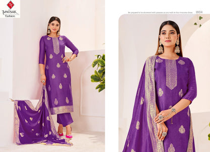 Krisa Tanishk Fashion Muslin Jacquard Pant Style Suits Exporter India