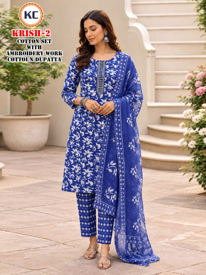 Krish Vol 2 Kc Readymade Cotton Pant Suits Wholesaler Gujarat