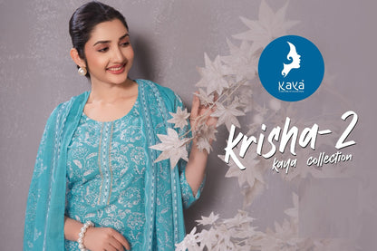 Krisha 2 Kaya Readymade Cotton Pant Suits Wholesale Rate