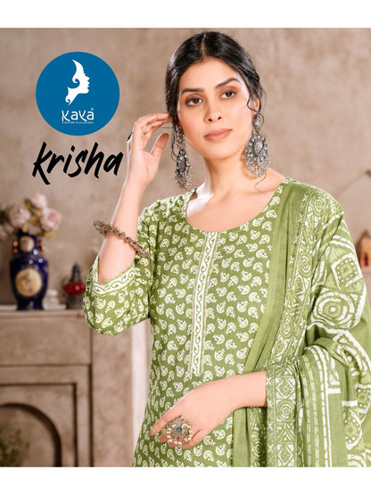 Krisha Kaya Readymade Cotton Pant Suits Supplier India