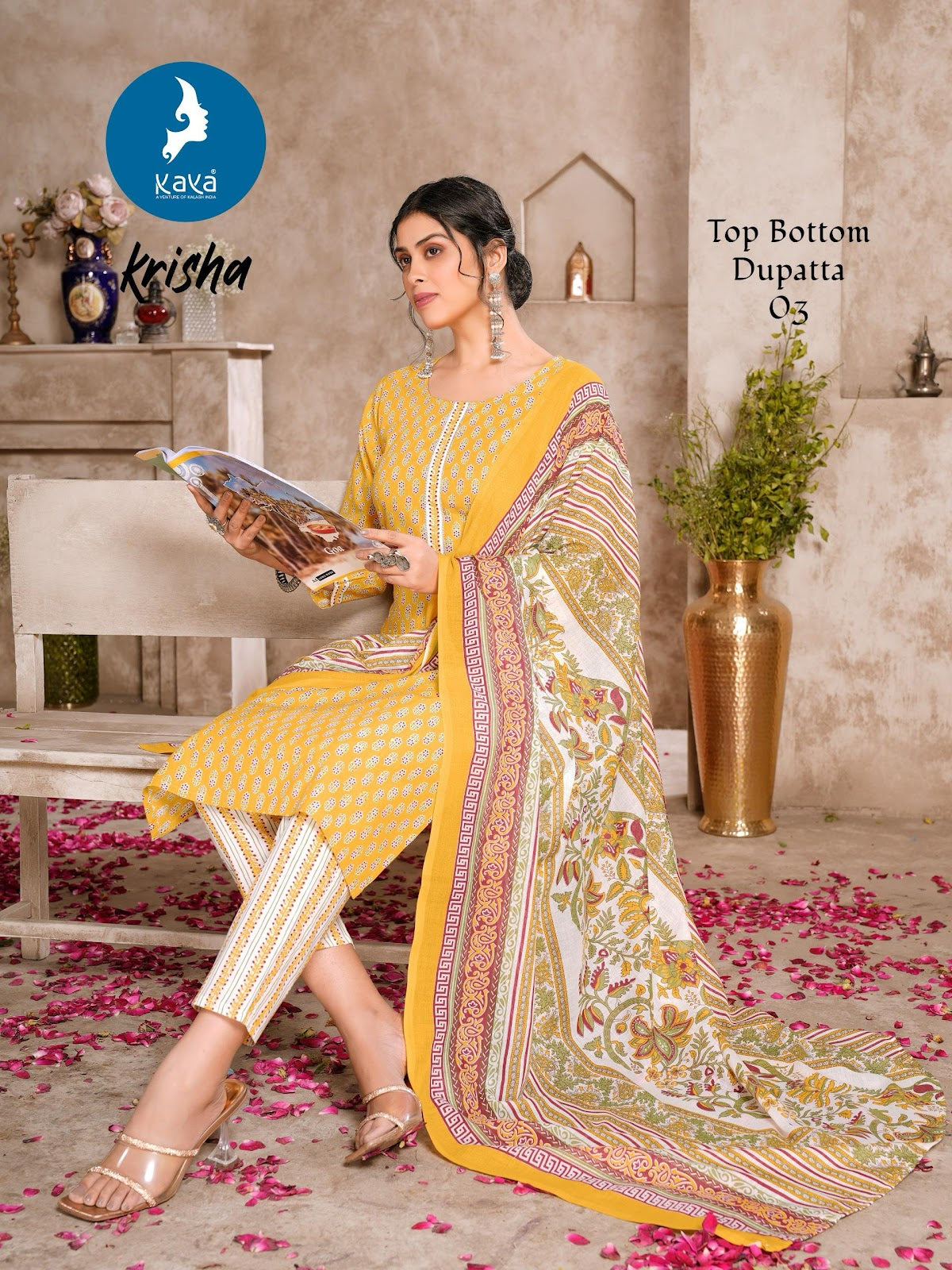 Krisha Kaya Cotton Readymade Suits Supplier India