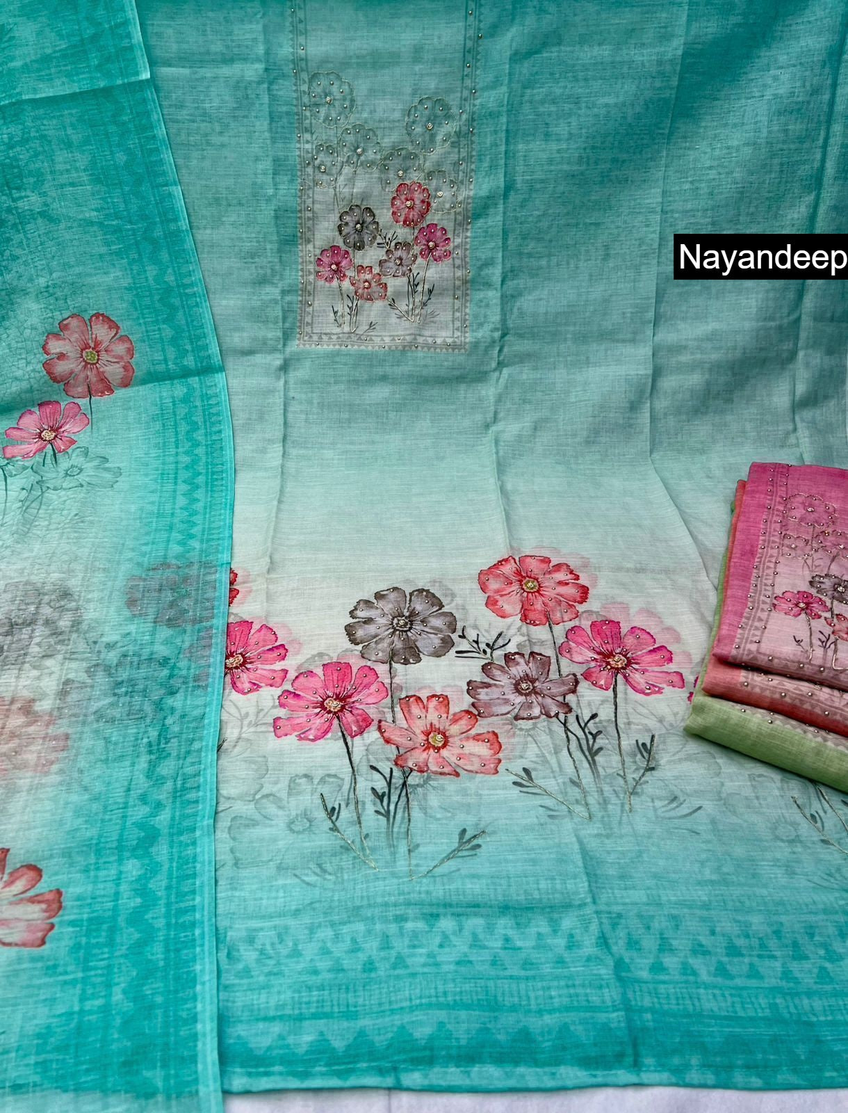 Krisha Nayandeep Linen Salwar Suits Manufacturer India