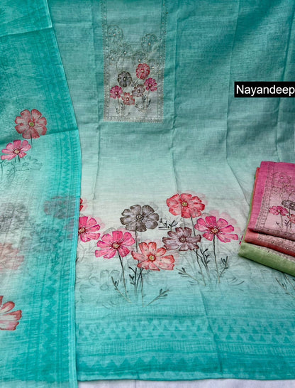 Krisha Nayandeep Linen Salwar Suits Manufacturer India