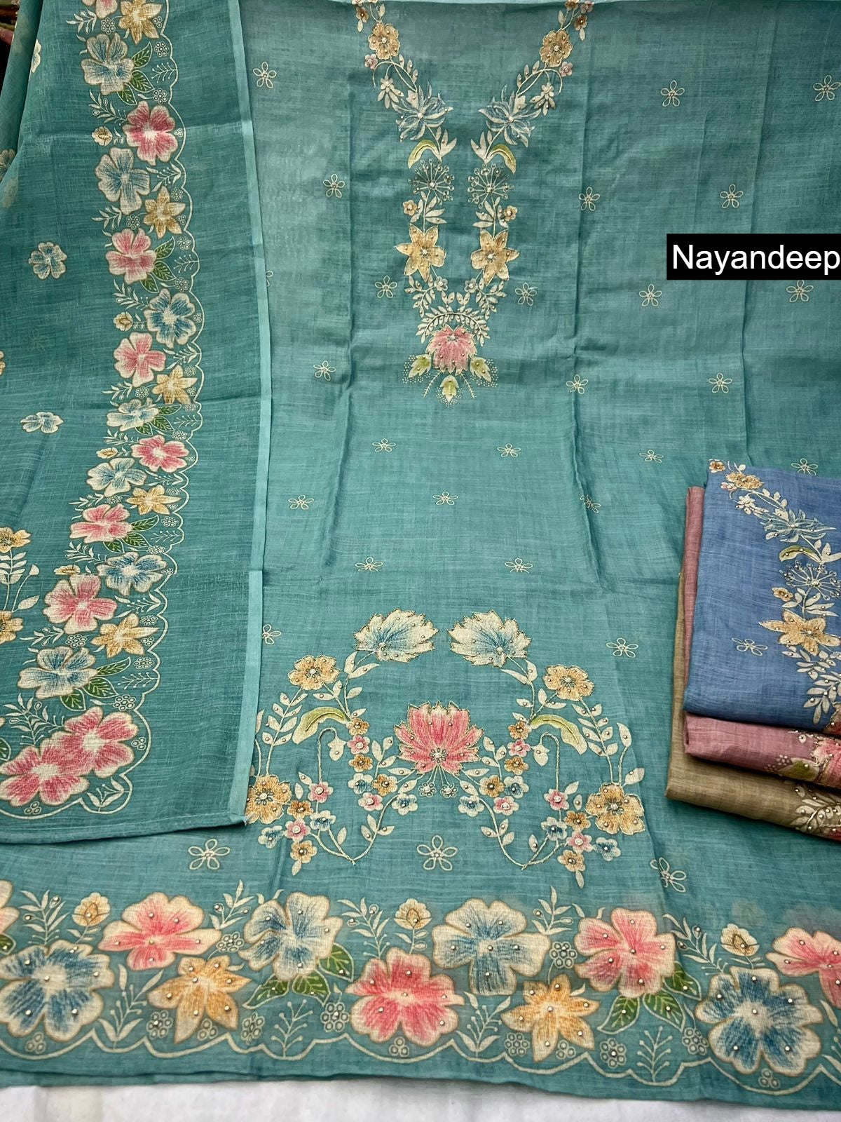 Krisha Nayandeep Linen Salwar Suits Manufacturer India