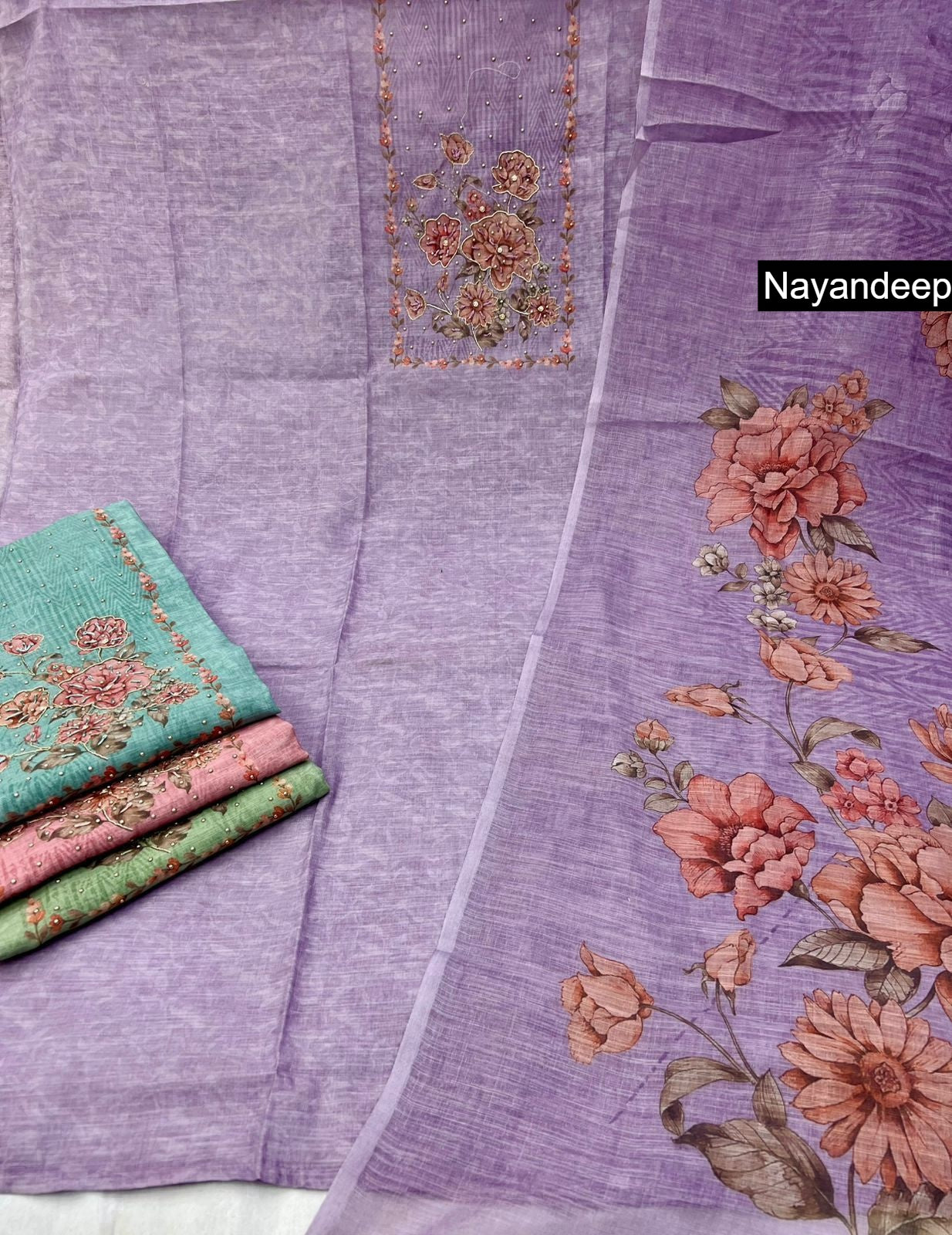 Krisha Nayandeep Linen Salwar Suits Manufacturer India