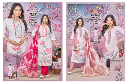 Krisha Noor Readymade Pant Style Suits Manufacturer India