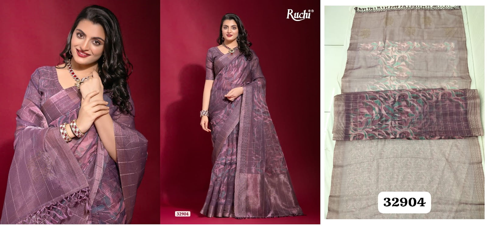 Krisha Ruchi Linen Silk Sarees Wholesale