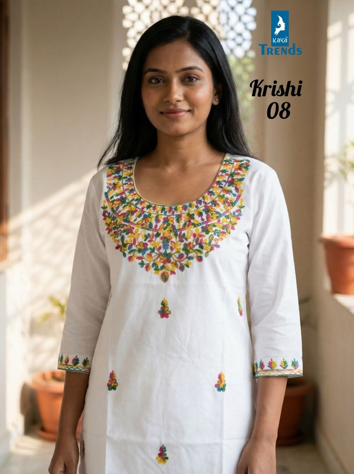 Krishi Kaya Trends Rayon Short Kurtis Wholesaler India