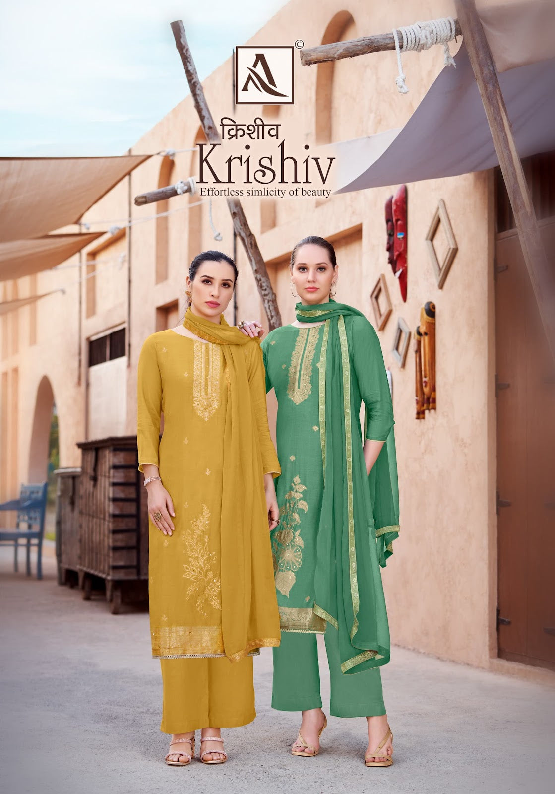 Krishiv Alok Viscose Muslin Plazzo Style Suits Wholesaler Gujarat