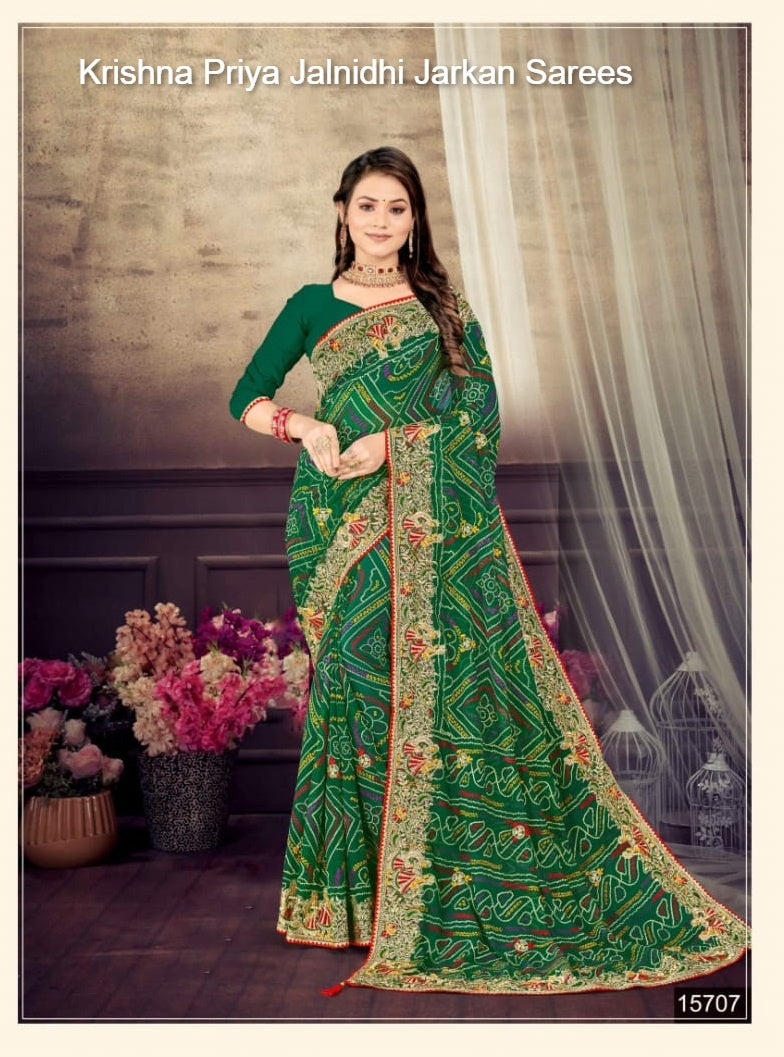 Krishna Priya Jalnidhi Georgette Sarees Exporter