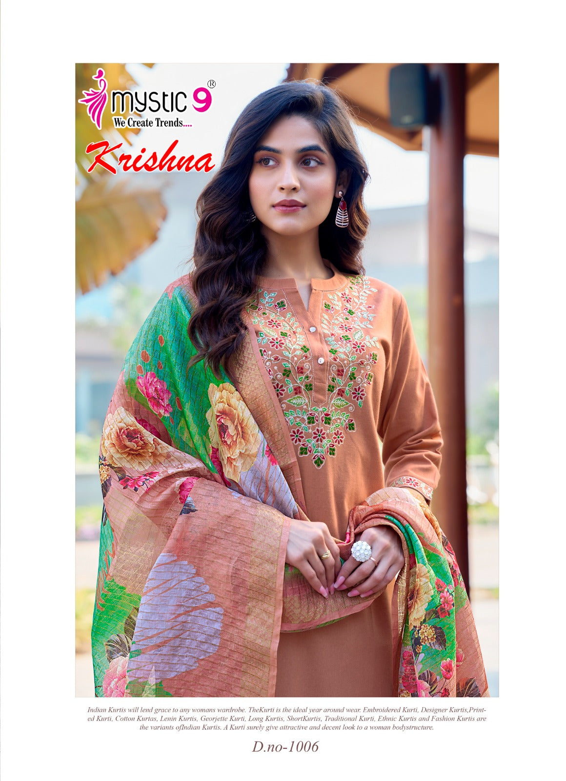 Krishna Vol 1 Mystic 9 Heavy Cotton Readymade Suits Supplier Gujarat