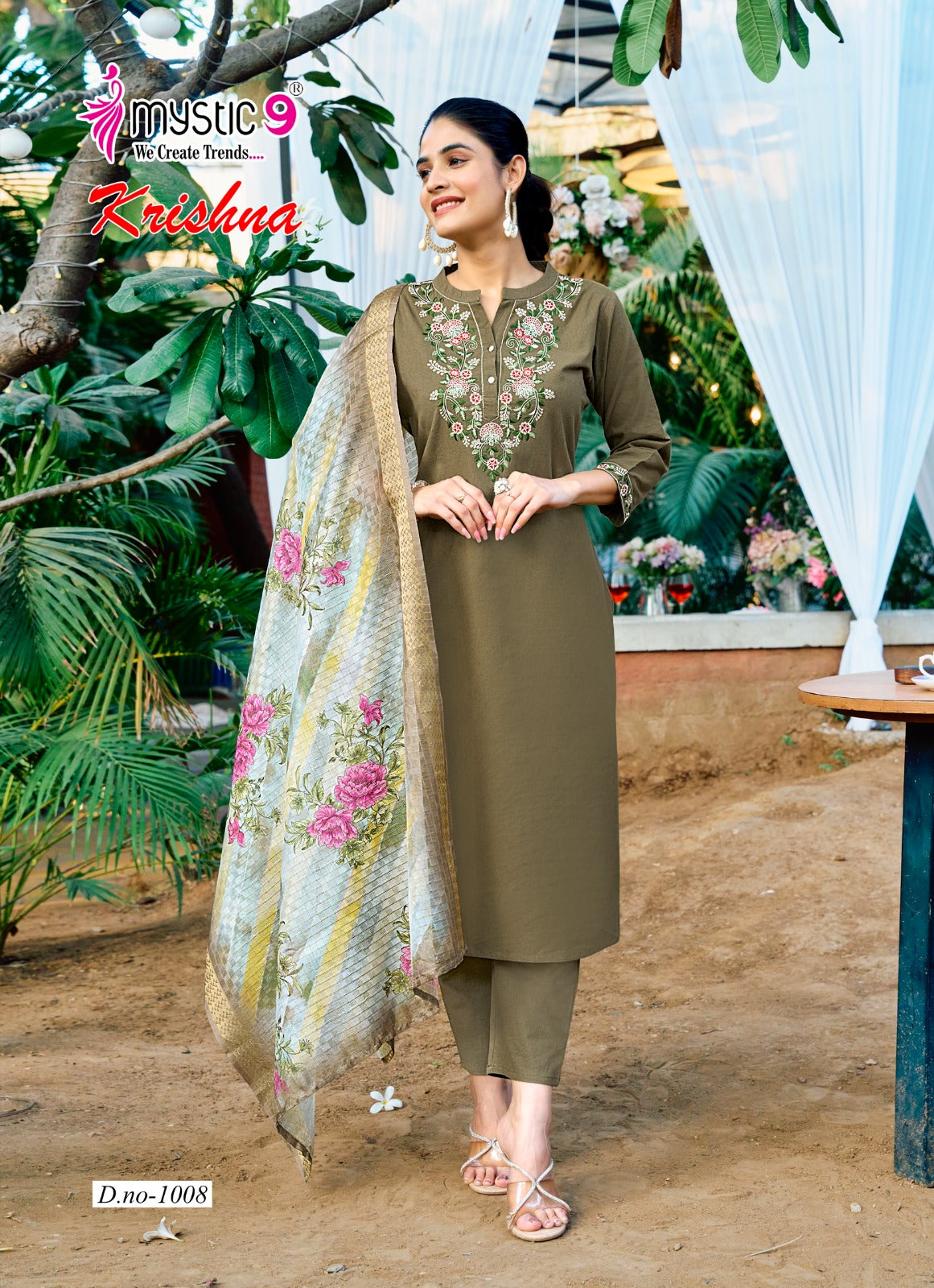 Krishna Vol 1 Mystic 9 Heavy Cotton Readymade Suits Supplier Gujarat