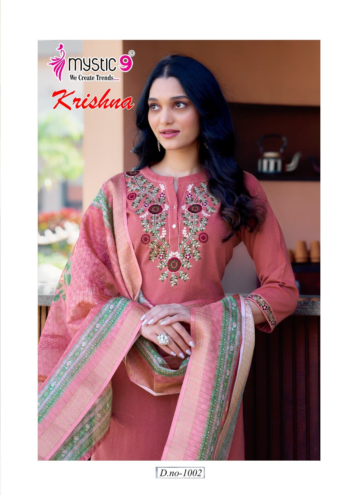 Krishna Vol 1 Mystic 9 Heavy Cotton Readymade Suits Supplier Gujarat