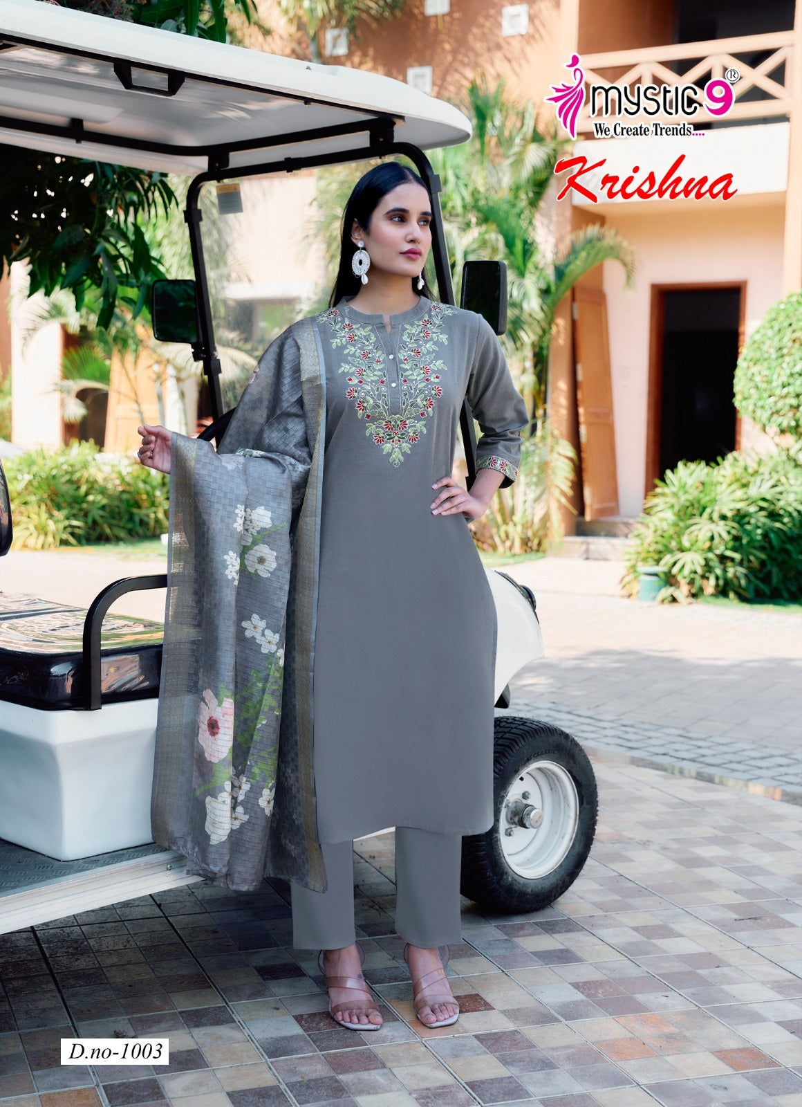 Krishna Vol 1 Mystic 9 Heavy Cotton Readymade Suits Supplier Gujarat