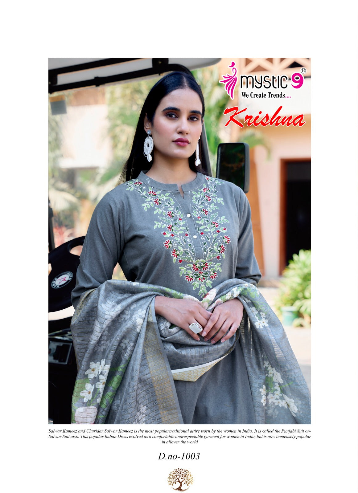 Krishna Vol 1 Mystic 9 Heavy Cotton Readymade Suits Supplier Gujarat