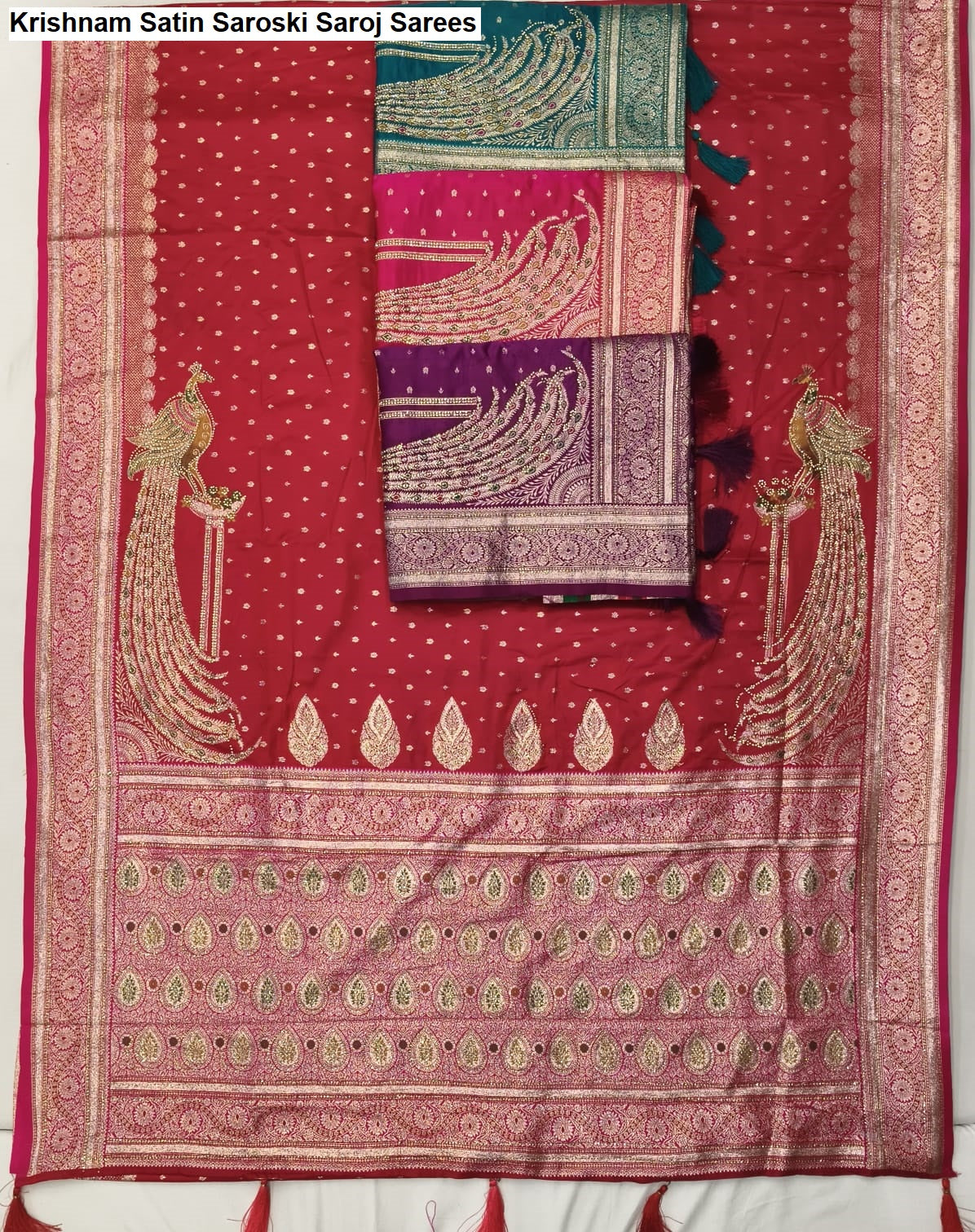 Krishnam Satin Saroski Saroj Sarees Wholesaler Gujarat