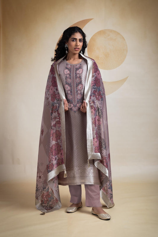 Krishvi Naariti Silk Jacquard Pant Style Suits Wholesale Price