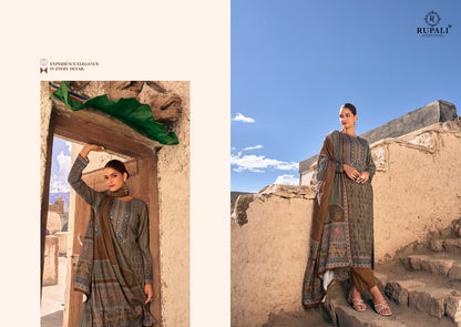 Krishvi Rupali Viscose Pashmina Suits Supplier