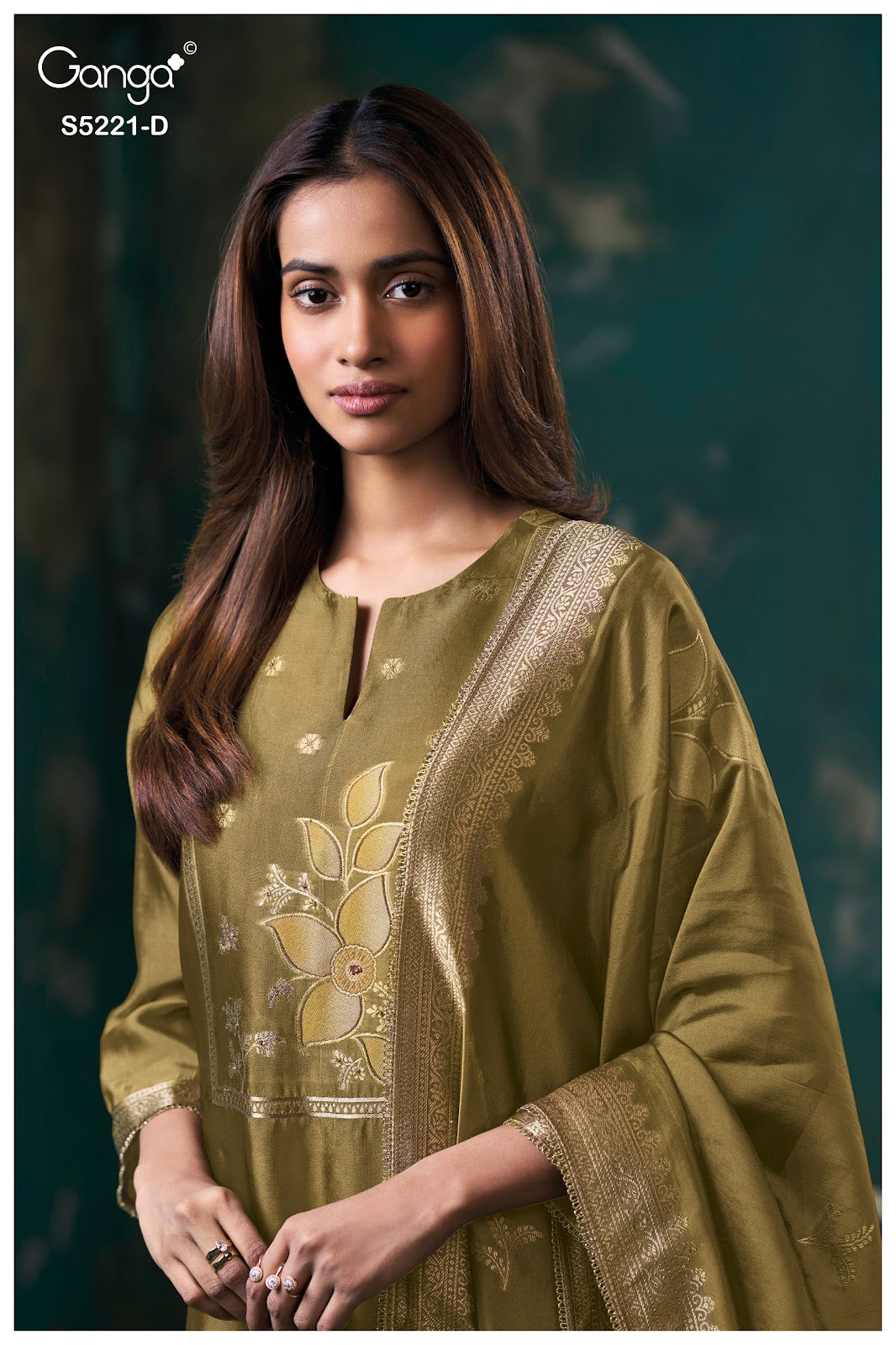 Krishvi S5221 Ganga Woven Silk Pant Style Suits Supplier