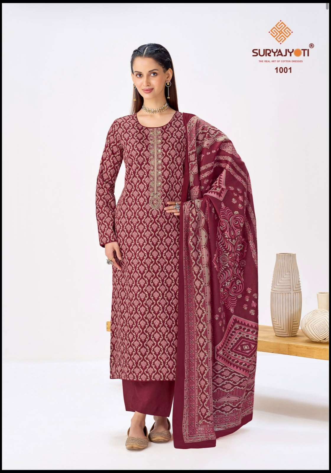 Krista Vol 1 Suryajyoti Jaam Satin Pant Style Suits Supplier Ahmedabad