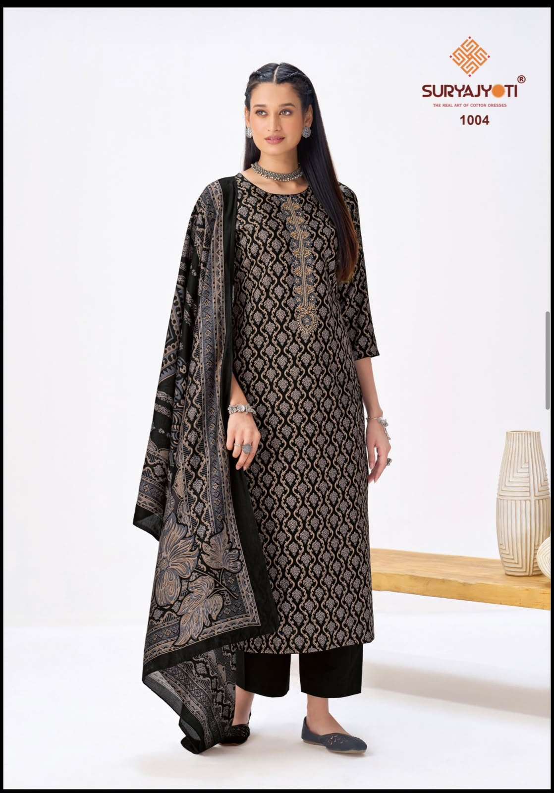 Krista Vol 1 Suryajyoti Jaam Satin Pant Style Suits Supplier Ahmedabad
