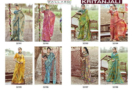 Kritanjali Vallabhi Prints Brasso Sarees Manufacturer