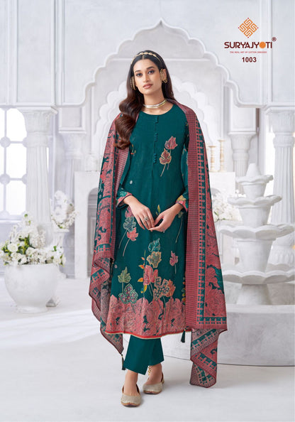 Krithi Vol 1 Suryajyoti Modal Pant Style Suits Wholesaler Gujarat