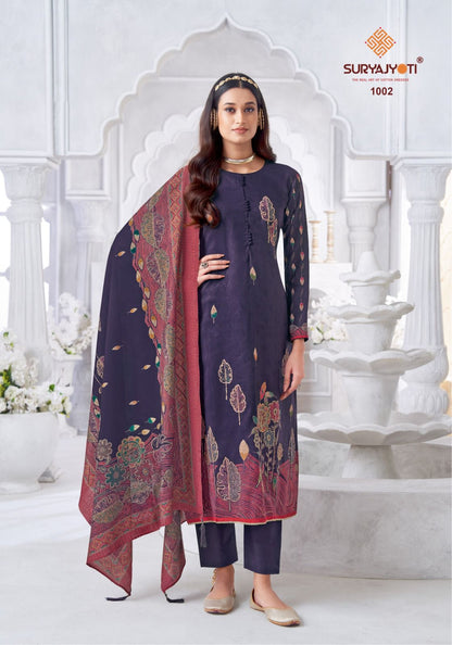 Krithi Vol 1 Suryajyoti Modal Pant Style Suits Wholesaler Gujarat