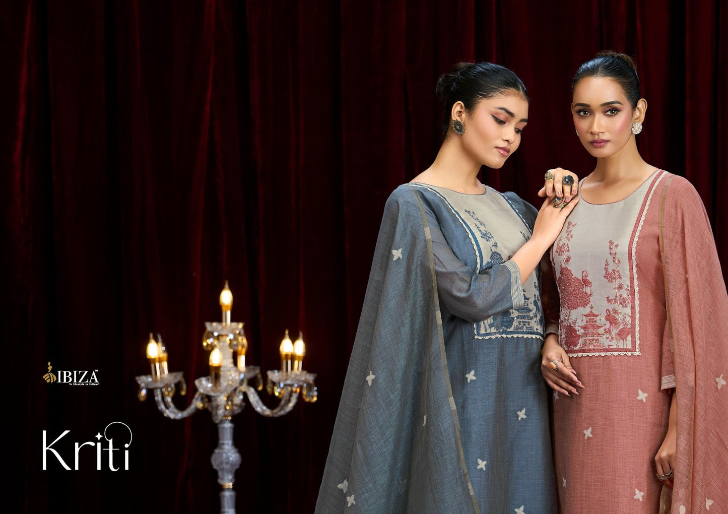 Kriti Ibiza Organic Linen Pant Style Suits Wholesale Price