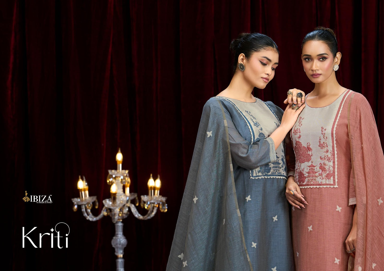 Kriti Ibiza Organic Linen Pant Style Suits Wholesale Price