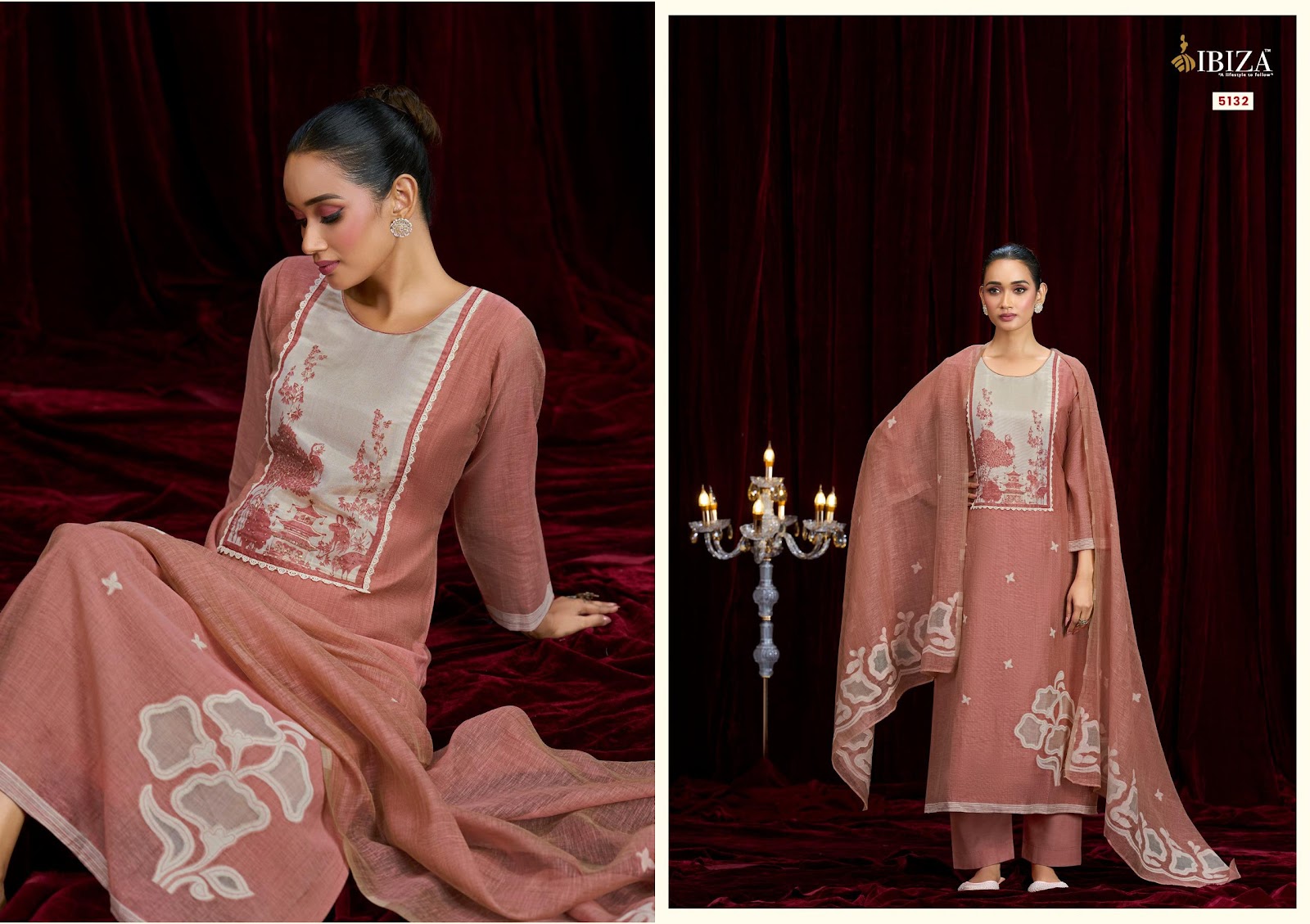 Kriti Ibiza Organic Linen Pant Style Suits Wholesale Price