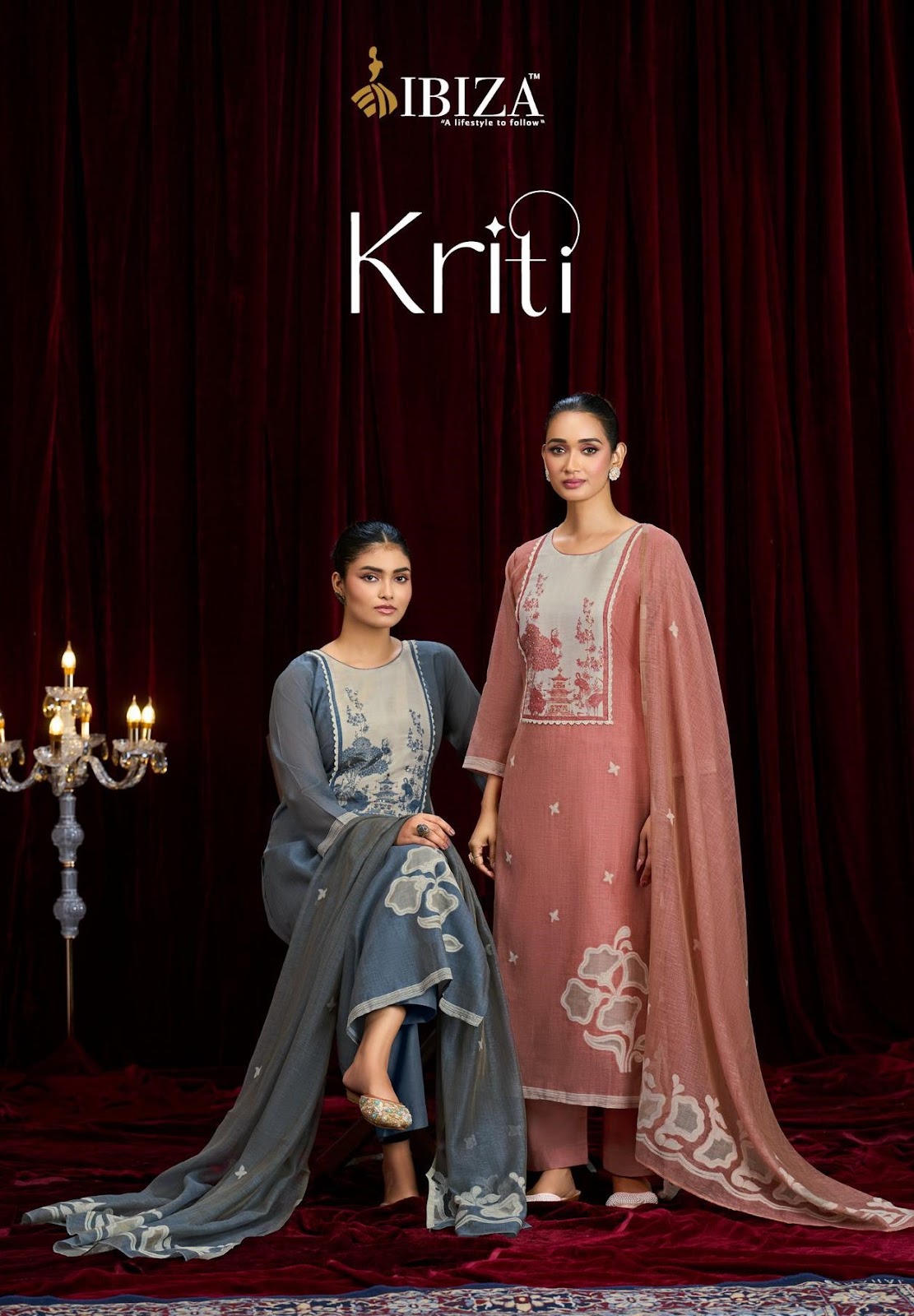 Kriti Ibiza Organic Linen Pant Style Suits Wholesale Price