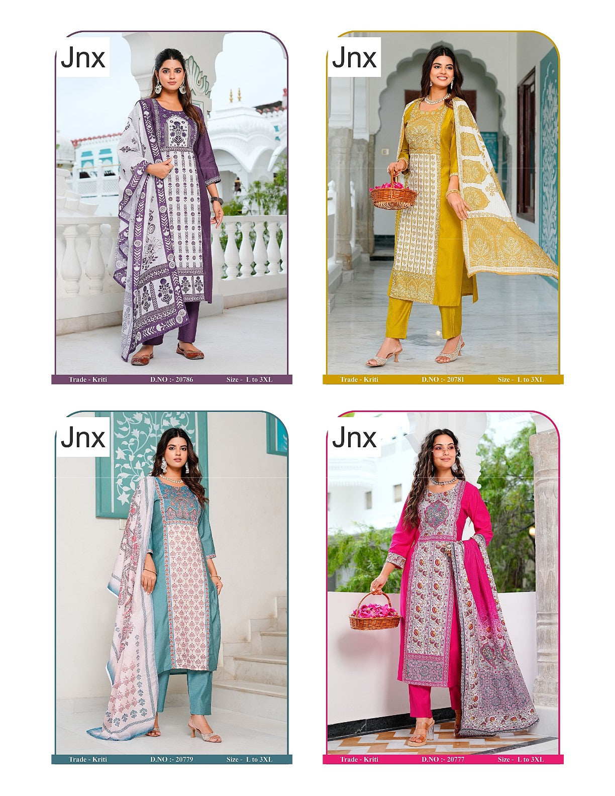 Kriti Jnx Readymade Pant Style Suits Wholesaler Gujarat