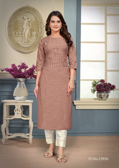 Kriti Kalaroop Liquid Straight Cut Kurtis Supplier