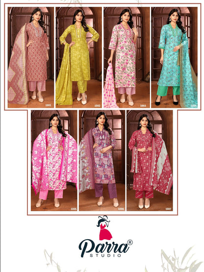 Kriti Parra Studio Chanderi Readymade Pant Style Suits Exporter Gujarat