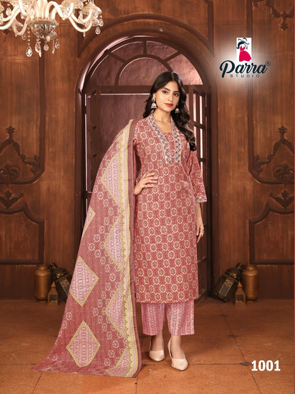 Kriti Parra Studio Chanderi Readymade Pant Style Suits Exporter Gujarat