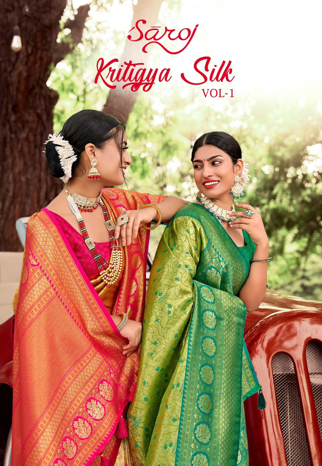 Kritigya Silk Vol 1 Saroj Tissue Sarees Wholesale Price