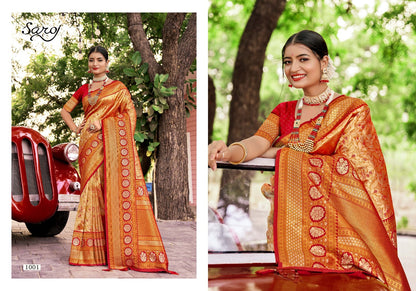Kritigya Silk Vol 1 Saroj Tissue Sarees Wholesale Price