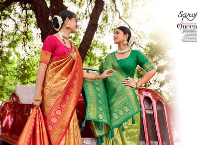 Kritigya Silk Vol 1 Saroj Tissue Sarees Wholesale Price
