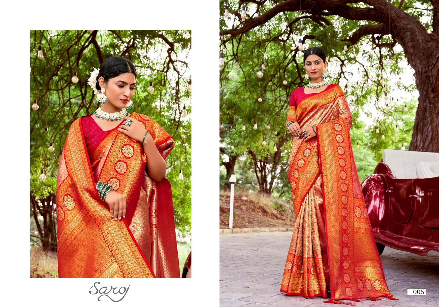 Kritigya Silk Vol 1 Saroj Tissue Sarees Wholesale Price