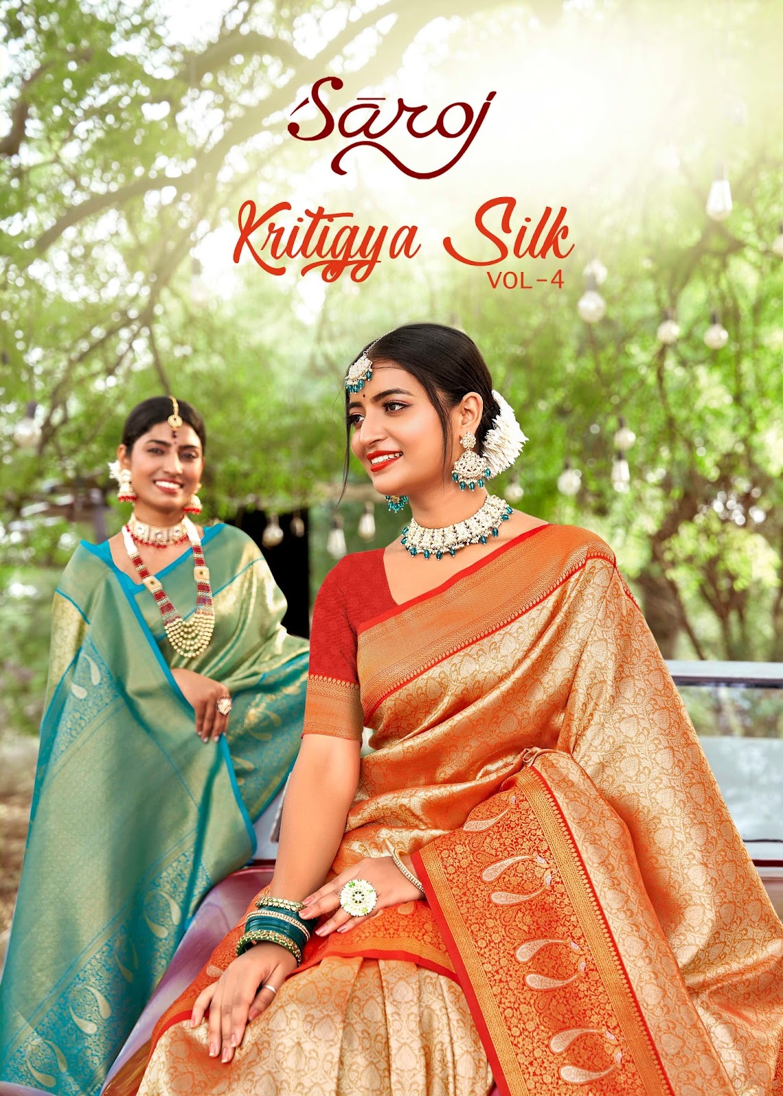 Kritigya Silk Vol 4 Saroj Tissue Sarees Exporter Gujarat