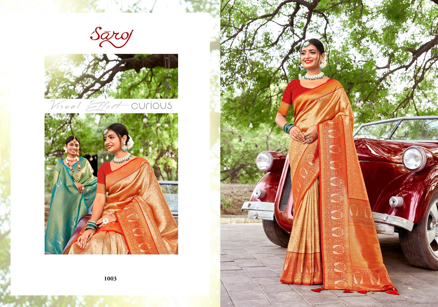 Kritigya Silk Vol 4 Saroj Tissue Sarees Exporter Gujarat