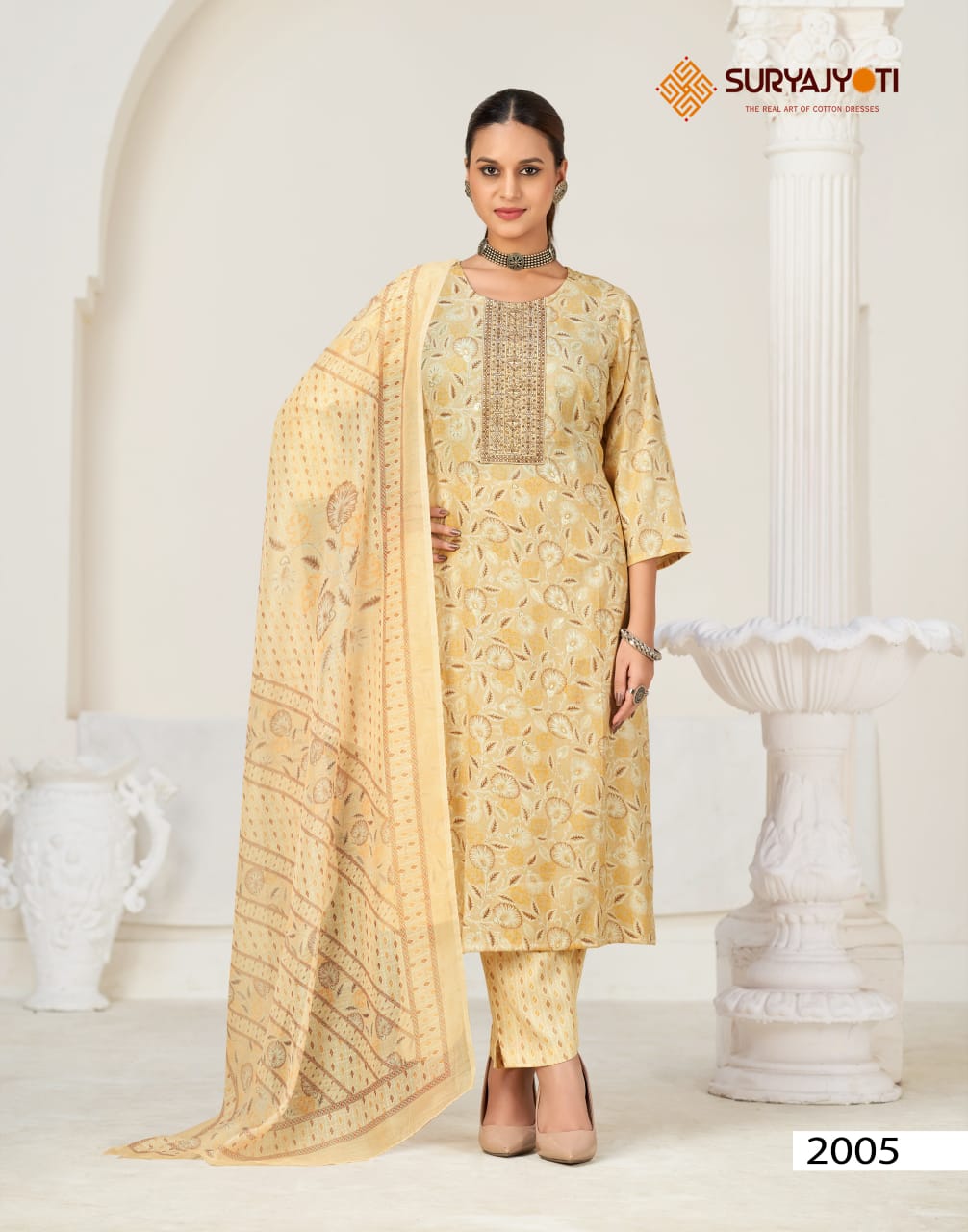 Kritika Advance Vol 2 Suryajyoti Rayon Capsule Readymade Pant Style Suits Exporter