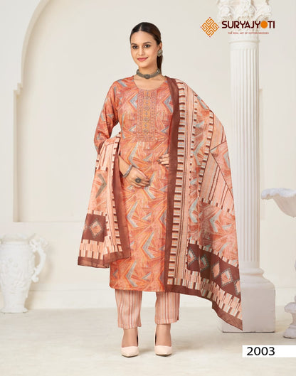 Kritika Advance Vol 2 Suryajyoti Rayon Capsule Readymade Pant Style Suits Exporter