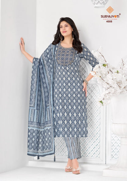 Kritika Advance Vol 4 Suryajyoti Rayon Capsule Readymade Pant Style Suits Wholesale Price