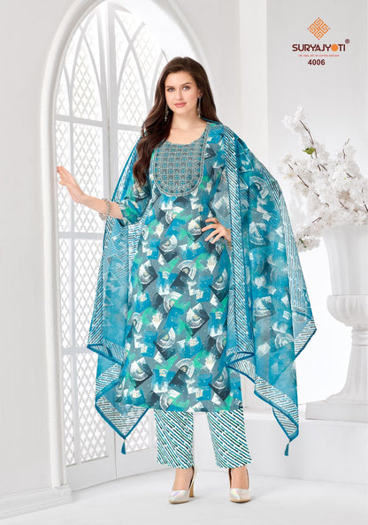 Kritika Advance Vol 4 Suryajyoti Rayon Capsule Readymade Pant Style Suits Wholesale Price