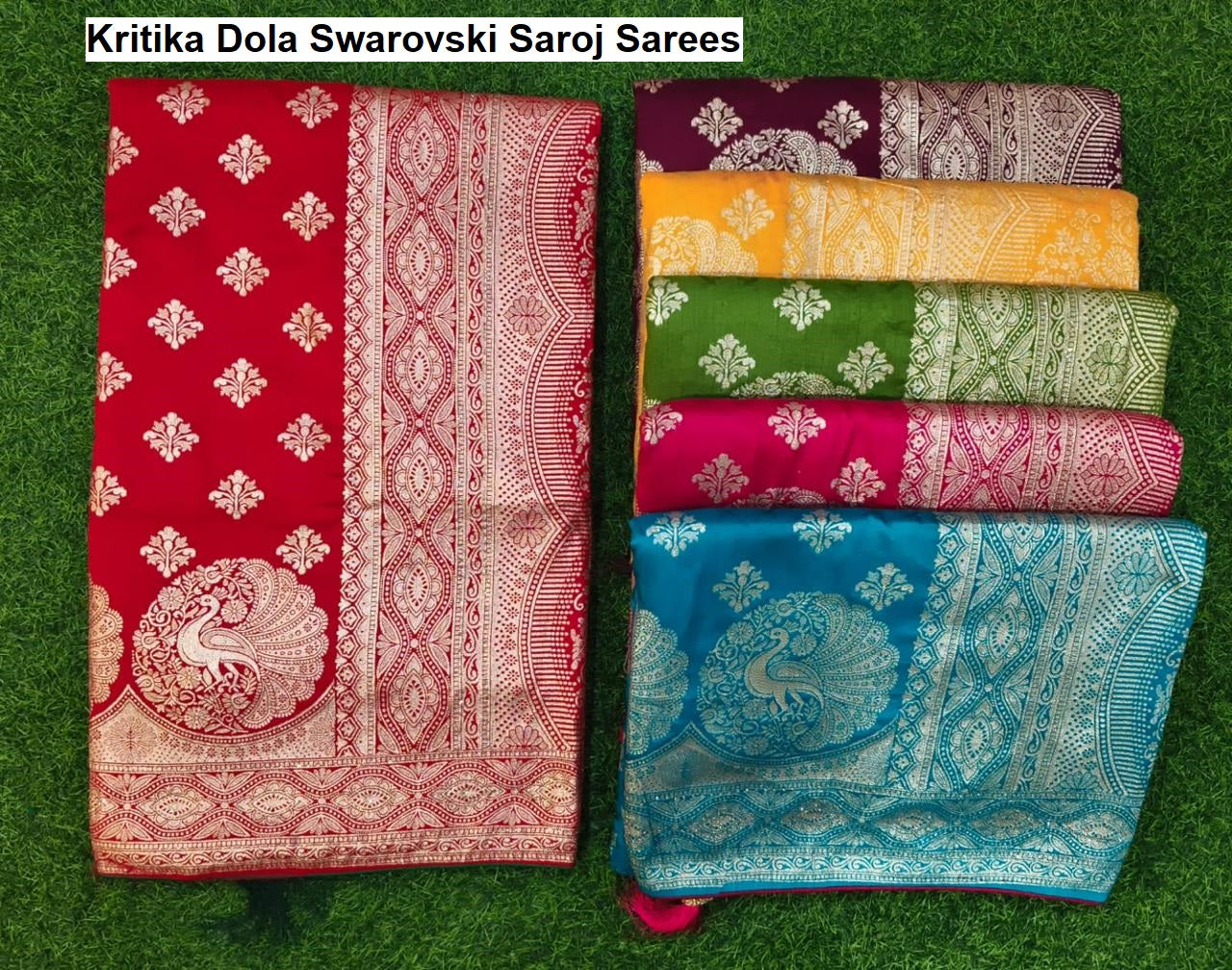 Kritika Dola Swarovski Saroj Muslin Sarees Manufacturer Gujarat