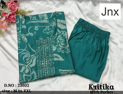 Kritika Jnx Vertican Kurti Pant Set Supplier